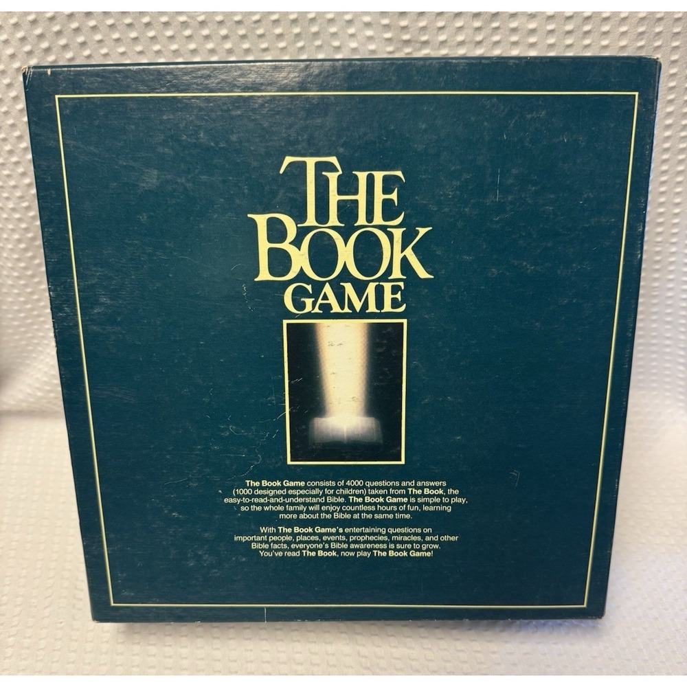 The Book Game Bible Trivia Board Game 1984 Vintage Christian Tyndale House Pub.